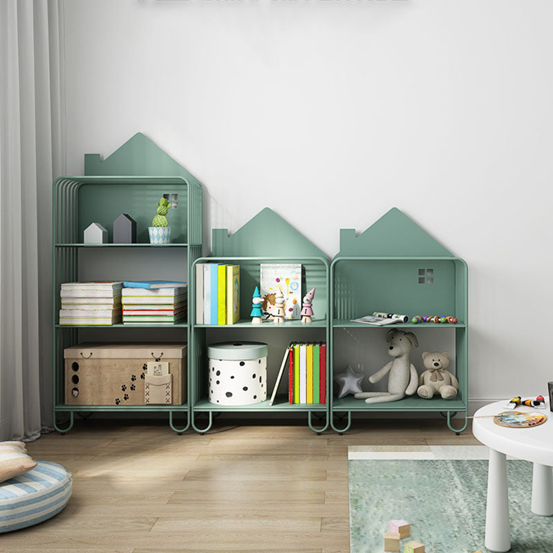 Modern Style Bookcase Metal Open Back Bookshelf for Home Office