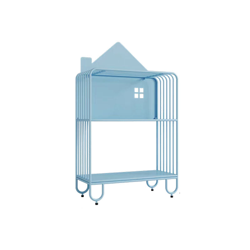 Modern Style Bookcase Metal Open Back Bookshelf for Home Office