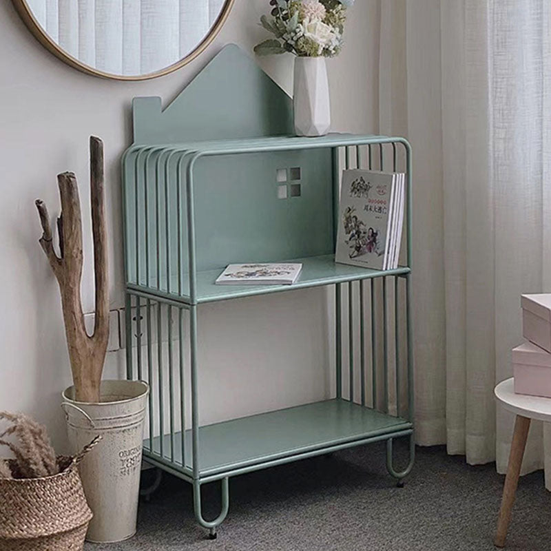 Modern Style Bookcase Metal Open Back Bookshelf for Home Office