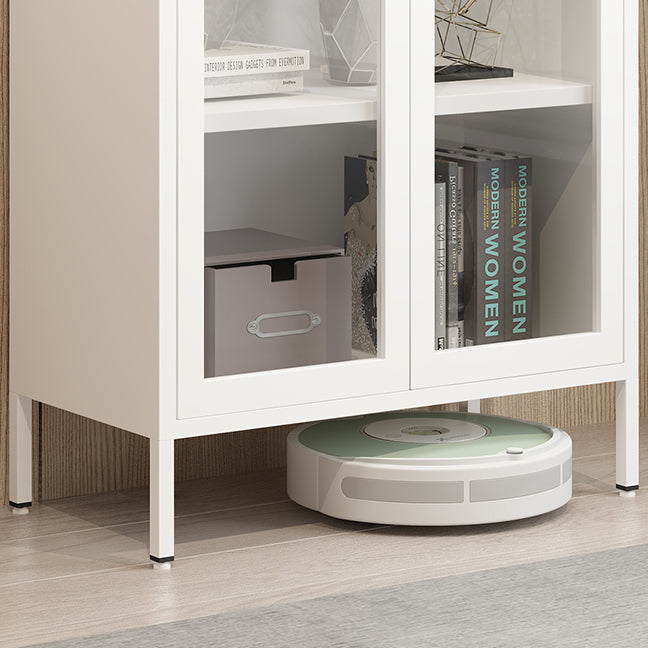 13.78"W Bookshelf Scandinavian Style Bookcase with Door for Home Office