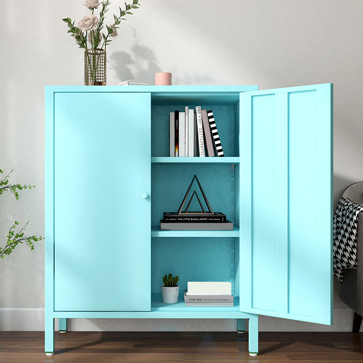 13.78"W Bookshelf Scandinavian Style Bookcase with Door for Home Office