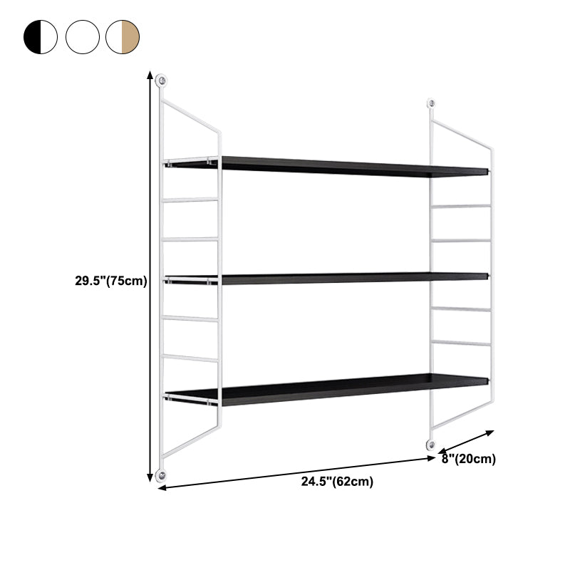 7.87"W Bookcase Contemporary Style Wall Mounted Bookshelf for Home Office