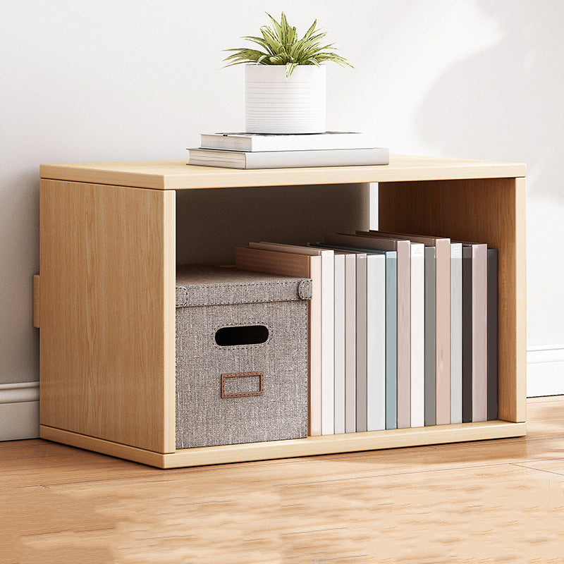 Scandinavian Style Bookshelf 11"H Wood Bookcase for Home Office