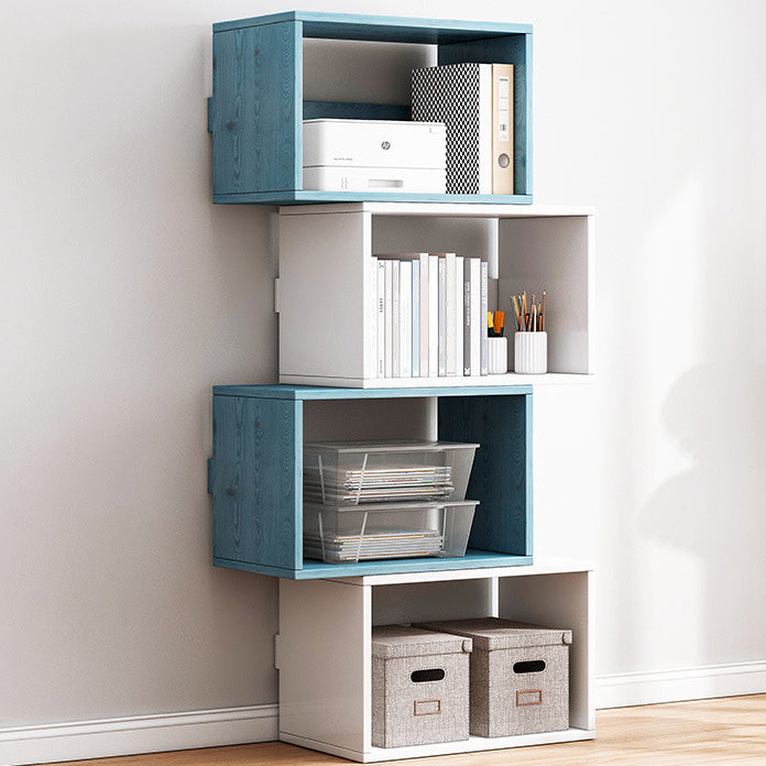 Scandinavian Style Bookshelf 11"H Wood Bookcase for Home Office