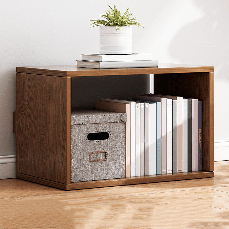 Scandinavian Style Bookshelf 11"H Wood Bookcase for Home Office