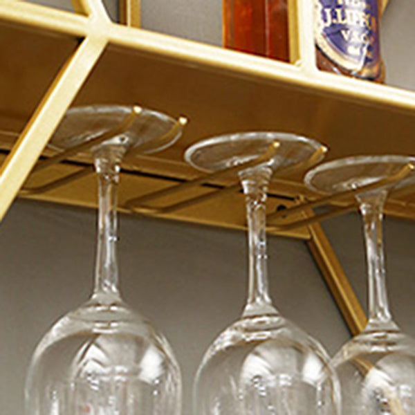 Industrial Metal Bookcase Floating 48.5"L Bookcase for Home Office