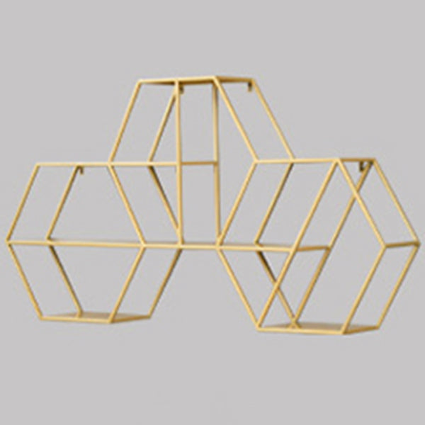 Industrial Metal Bookcase Floating 48.5"L Bookcase for Home Office