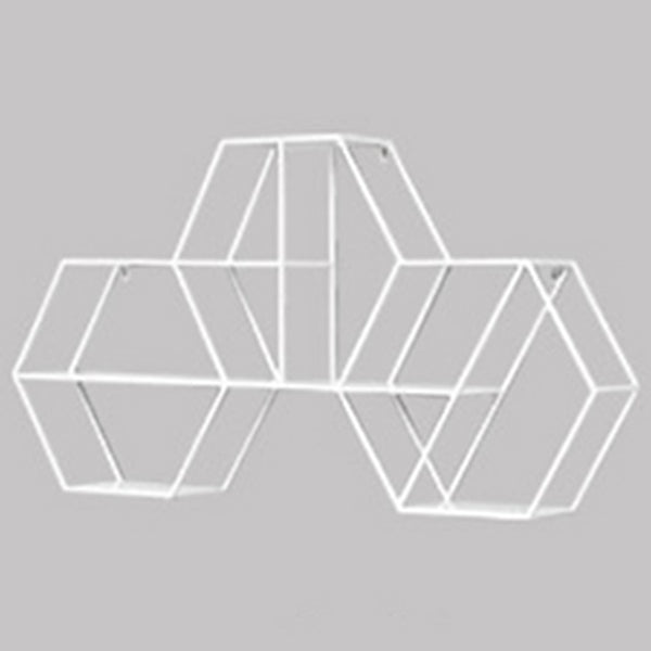 Industrial Metal Bookcase Floating 48.5"L Bookcase for Home Office