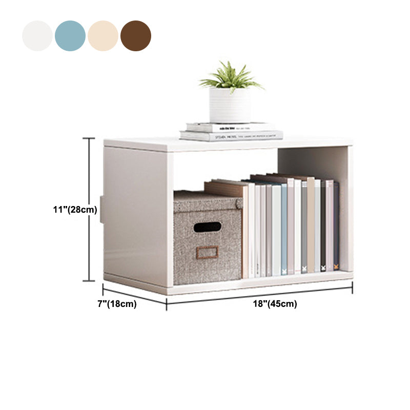 Open Back Modern Style Bookshelf 18"L Engineer Wood Bookshelf for Home Office