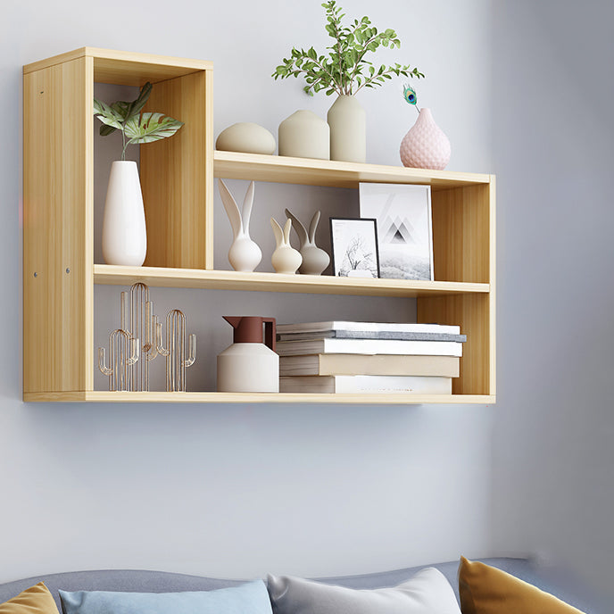 Wall Mounted Bookshelf Scandinavian Style Bookcase for Home Study Room