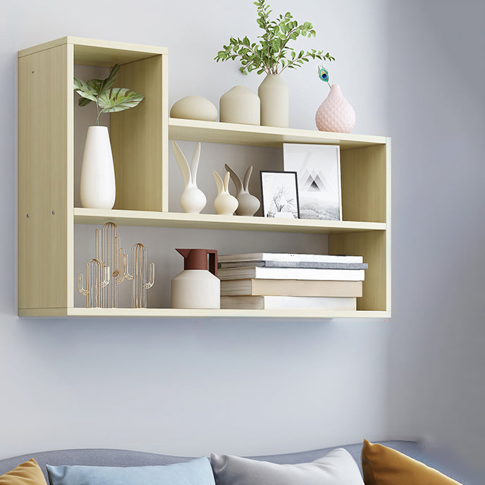 Wall Mounted Bookshelf Scandinavian Style Bookcase for Home Study Room