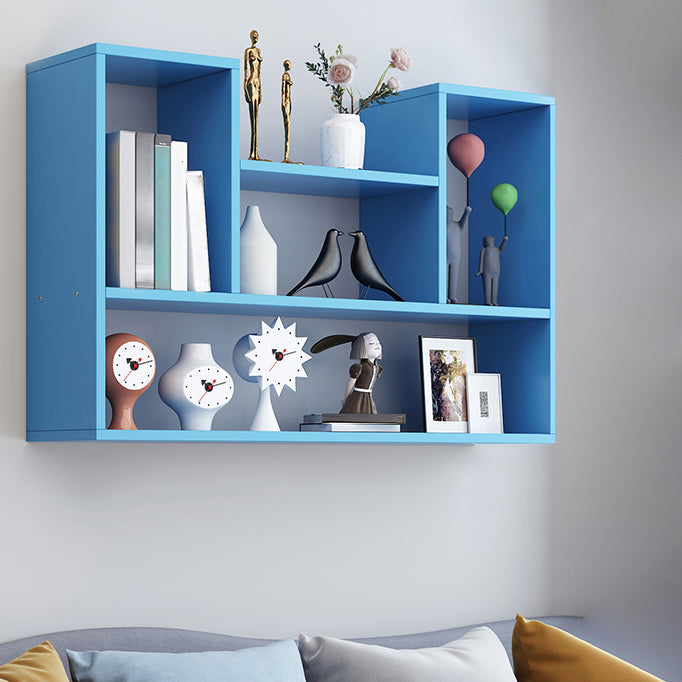 Wall Mounted Bookshelf Scandinavian Style Bookcase for Home Study Room