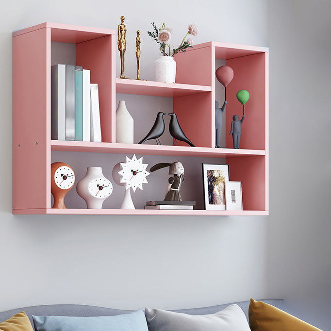 Wall Mounted Bookshelf Scandinavian Style Bookcase for Home Study Room