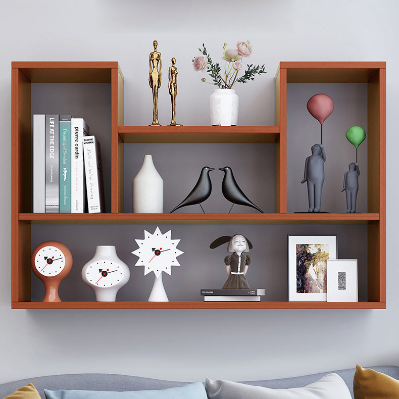 Wall Mounted Bookshelf Scandinavian Style Bookcase for Home Study Room