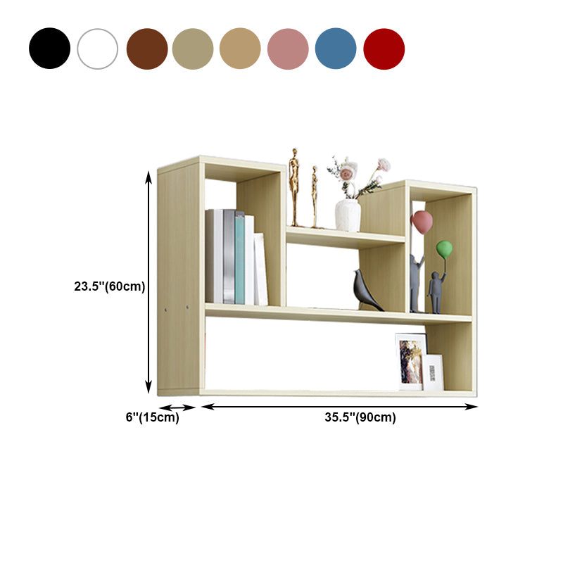 Wall Mounted Bookshelf Scandinavian Style Bookcase for Home Study Room