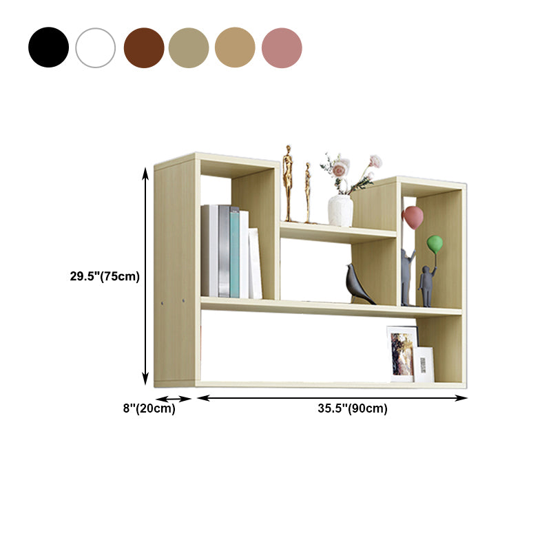 Wall Mounted Bookshelf Scandinavian Style Bookcase for Home Study Room