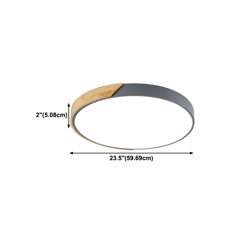 Geometric Flush Light Fixtures Modern Style Metal 1 Light Flush Mount Lighting