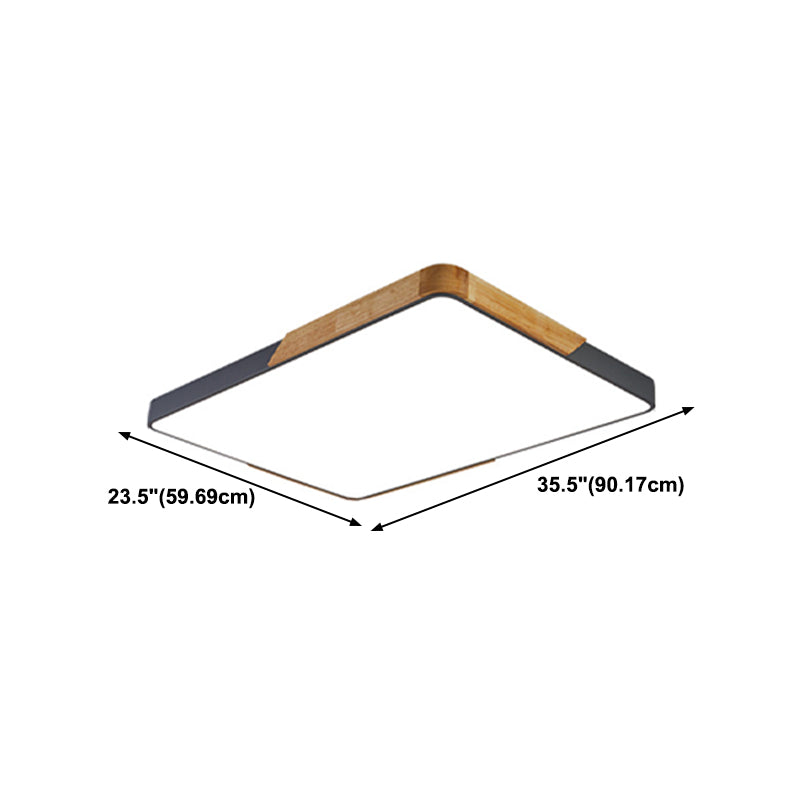 Geometric Flush Light Fixtures Modern Style Metal 1 Light Flush Mount Lighting