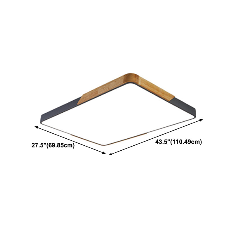 Geometric Flush Light Fixtures Modern Style Metal 1 Light Flush Mount Lighting