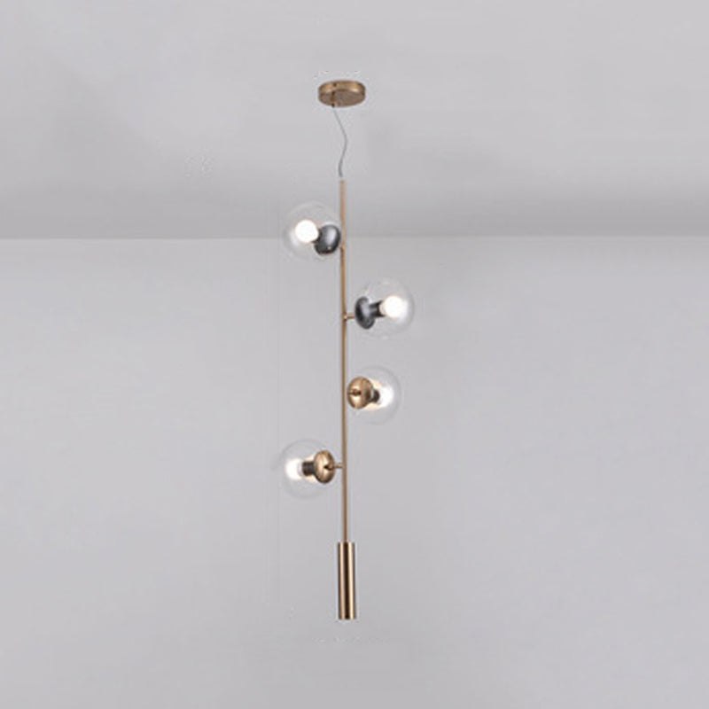 Modern Adjustable Length Hanging Light Globe Glass Pendant Light for Kitchen