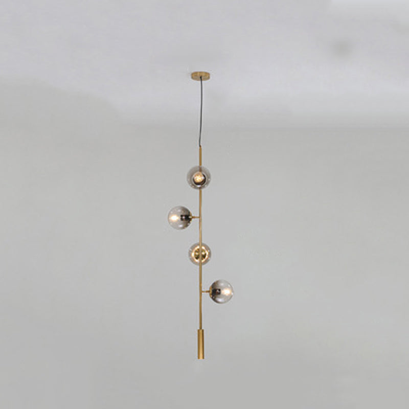 Modern Adjustable Length Hanging Light Globe Glass Pendant Light for Kitchen