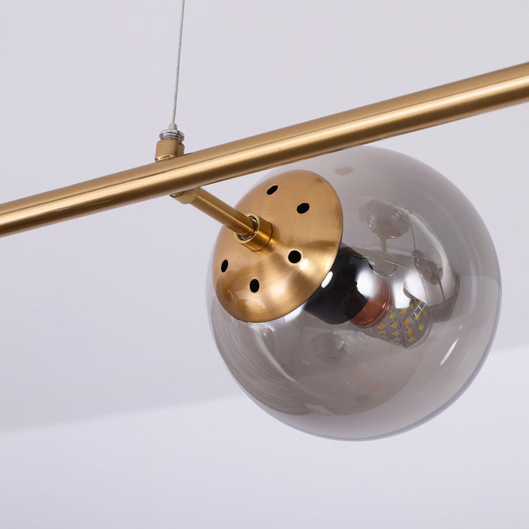 Modern Creative Style Pendant Lamp 6-Light Round Glass Island Light Fixture