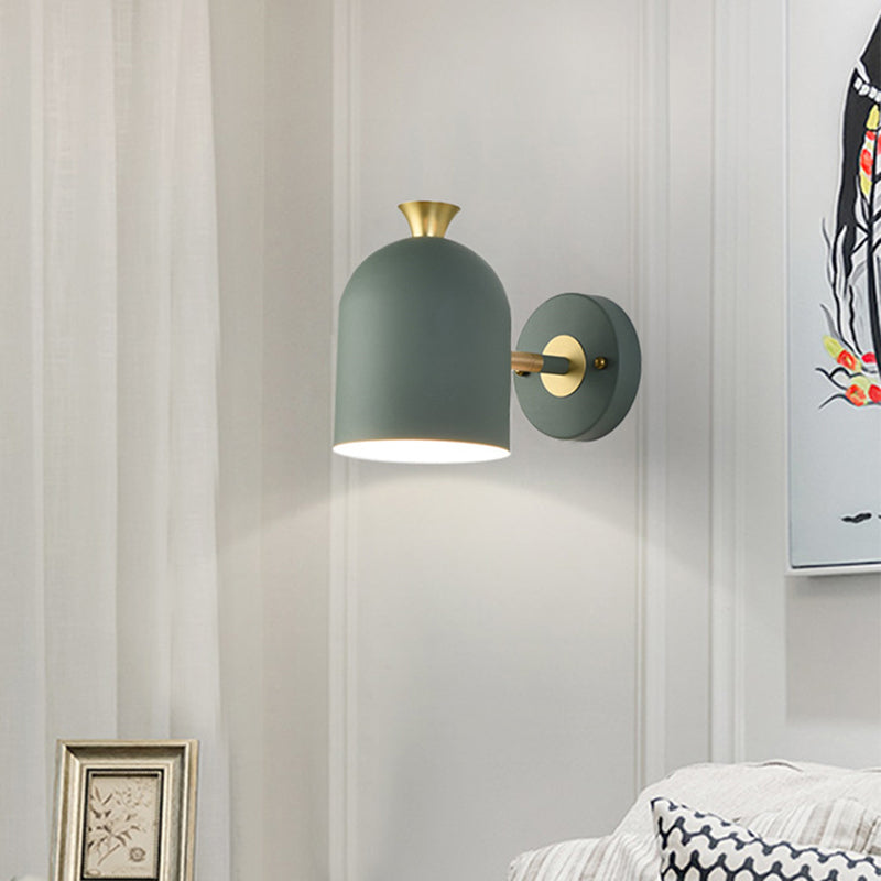 Minimalist Wall Sconce Lighting Household Colorful Metal Shade Wall Lighting Fixtures