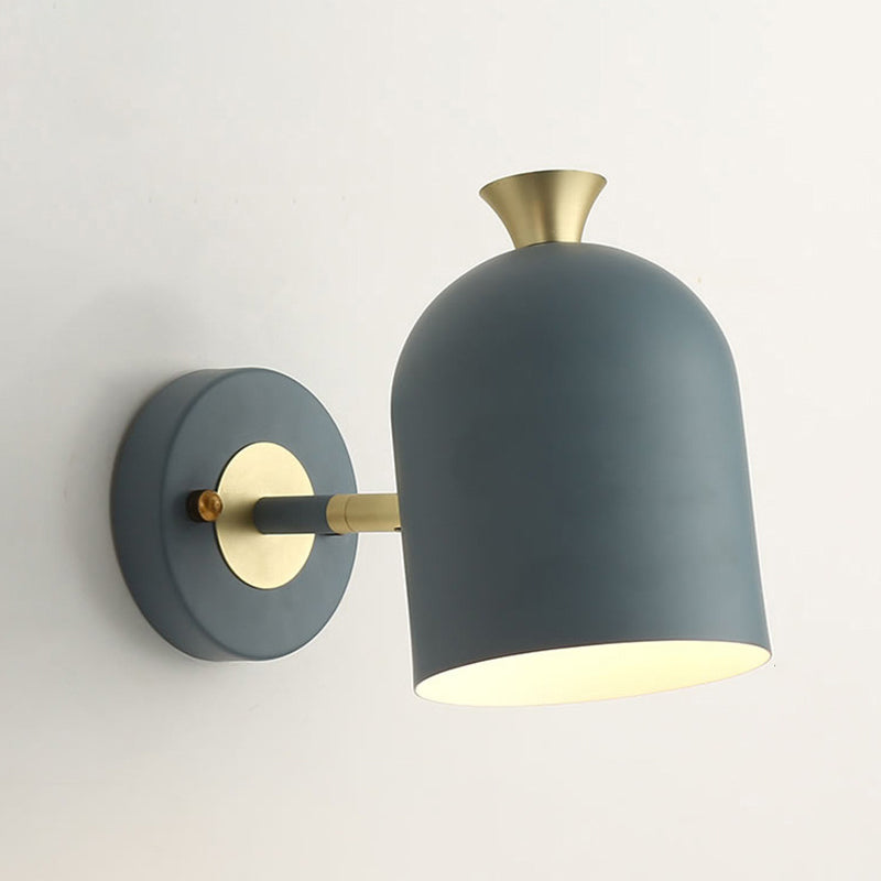 Minimalist Wall Sconce Lighting Household Colorful Metal Shade Wall Lighting Fixtures