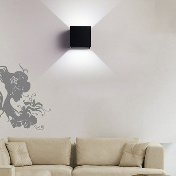 Contemporary Style Geometric Wall Lamps Metal 2 Lights Wall Lighting