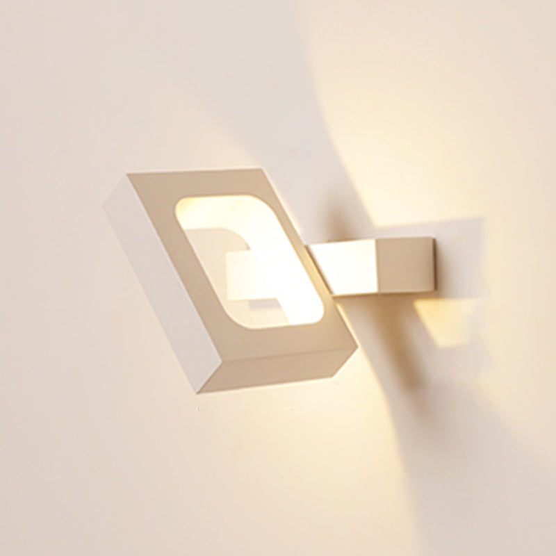 Metal Geometry Shape Wall Lights Modern Style 1 Light Wall Mount Fixture for Living Room