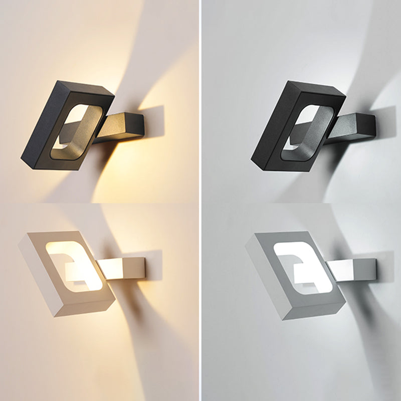 Metal Geometry Shape Wall Lights Modern Style 1 Light Wall Mount Fixture for Living Room