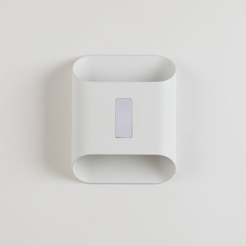 Metal Square Shape Wall Lights Modern Style 3 Light Wall Mount Fixture for Living Room