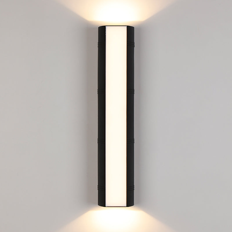 Metal Rectangle Shape Wall Lights Modern Style 2 Light Wall Mount Fixture for Living Room