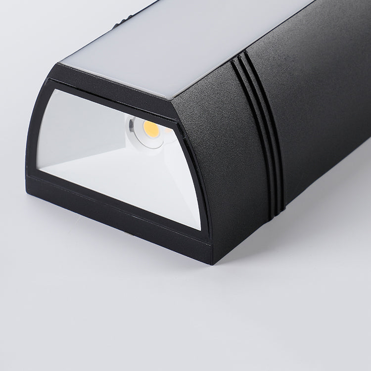 Metal Rectangle Shape Wall Lights Modern Style 2 Light Wall Mount Fixture for Living Room