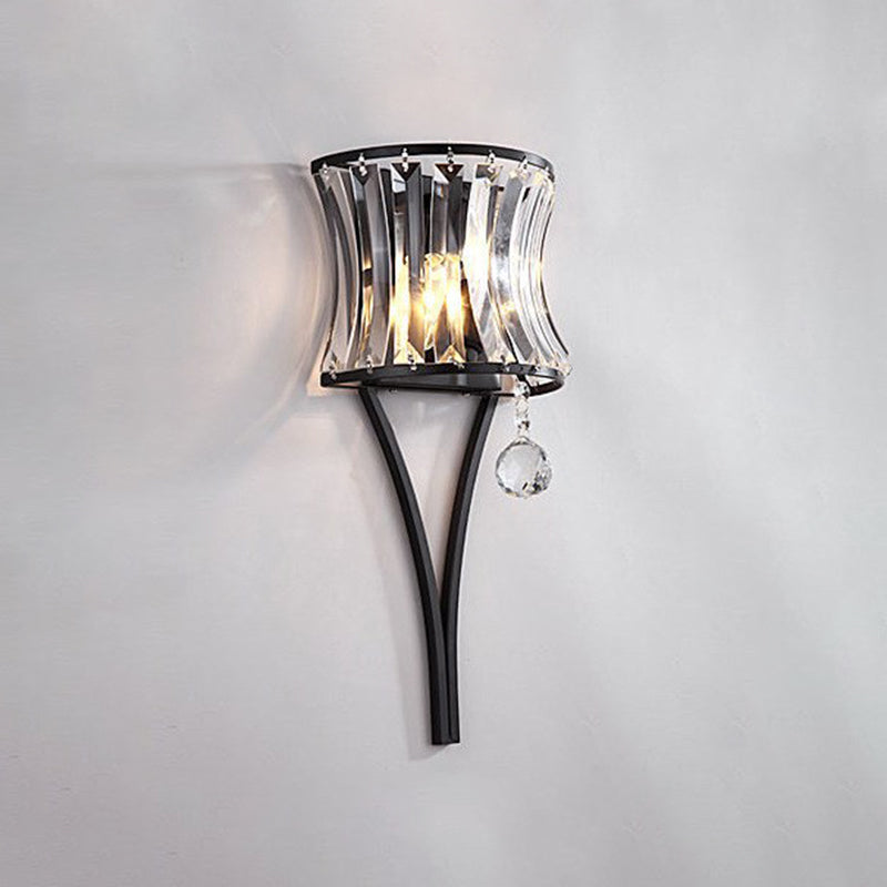 Crystal Geometry Shape Wall Lights Modern Style 2 Light Wall Sconce for Dining Room