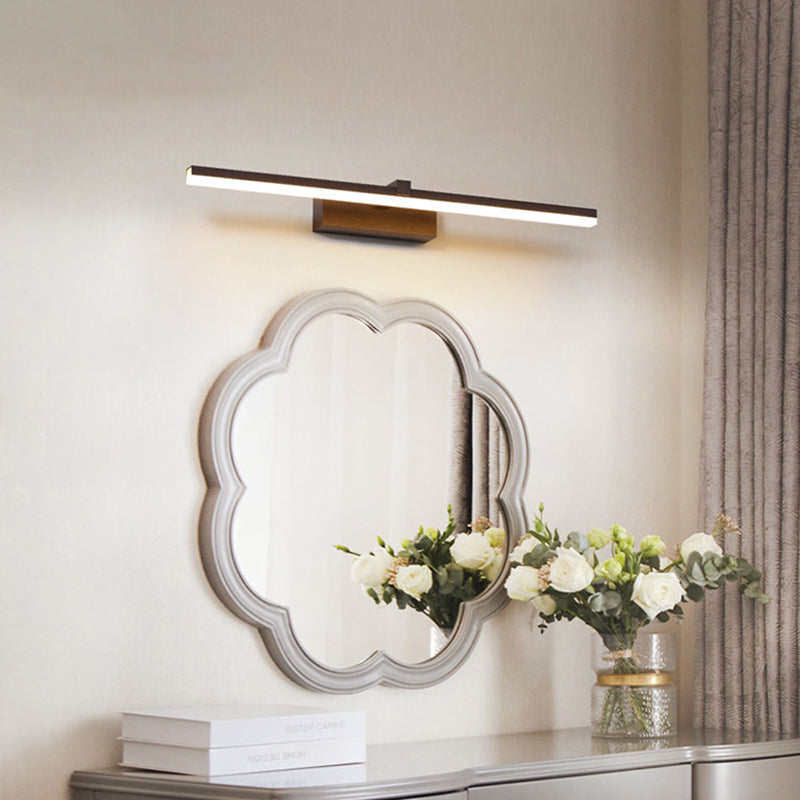 Modern Simple Style Aluminum Vanity Light Strip Shape Vanity Lamp for Shower Room