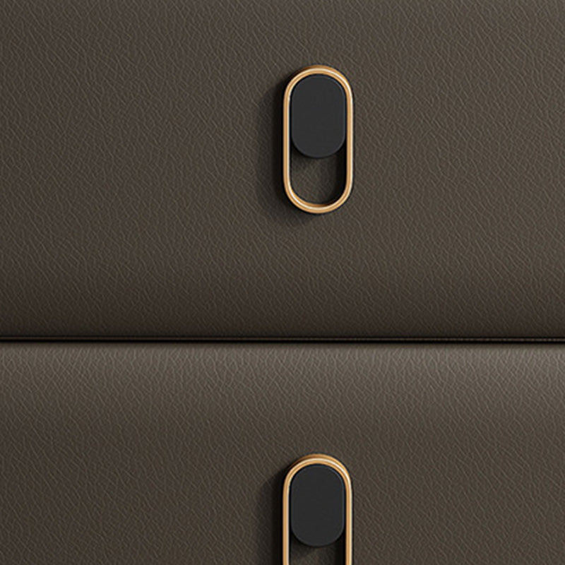 Modern Style Gold Metal Material Ark Foot Multicolor Choice Nightstand