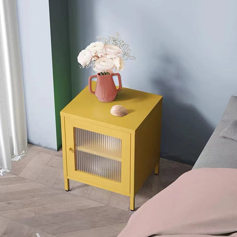Metallic Pink/white/blue/yellow/black Square Door/round Door Nightstand