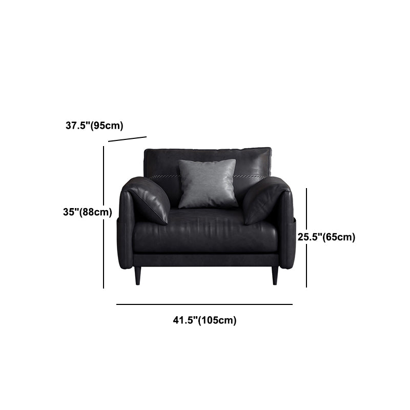 Dark Gray Faux Leather Sofa/Sectionals with Wear-Resistant and Storage