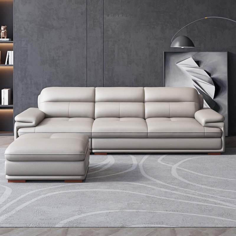 Pillow Top Arm Light-Grey Sofa/Sectionals with Wear-Resistant for Living Room