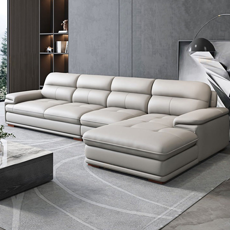 Pillow Top Arm Light-Grey Sofa/Sectionals with Wear-Resistant for Living Room