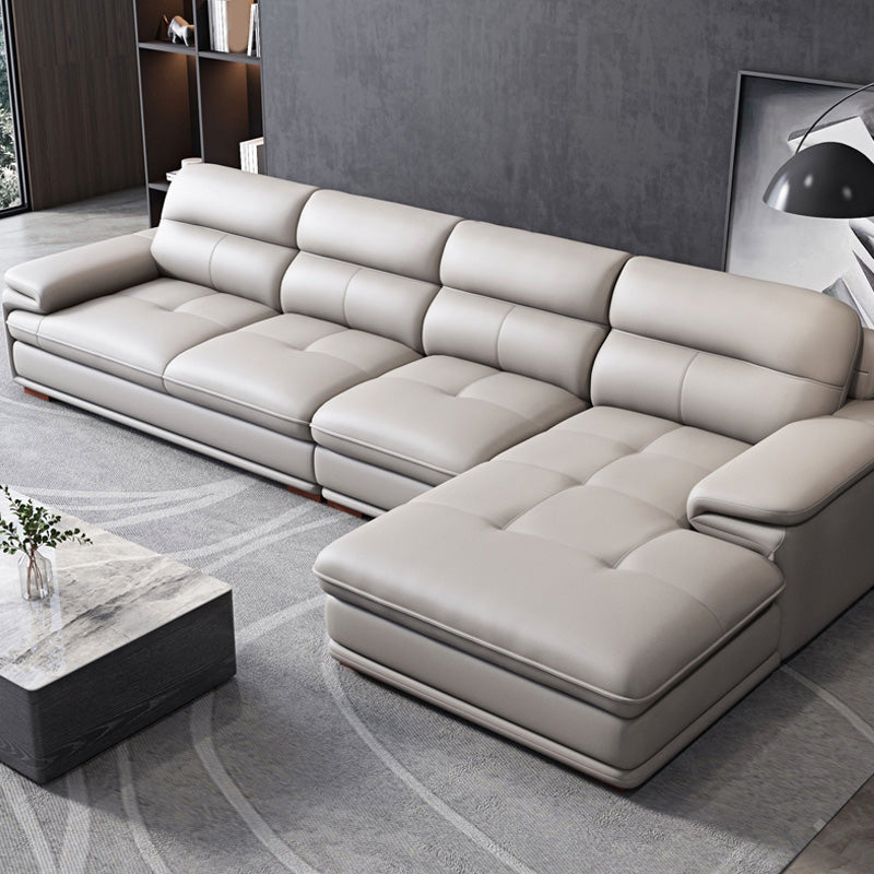 Pillow Top Arm Light-Grey Sofa/Sectionals with Wear-Resistant for Living Room