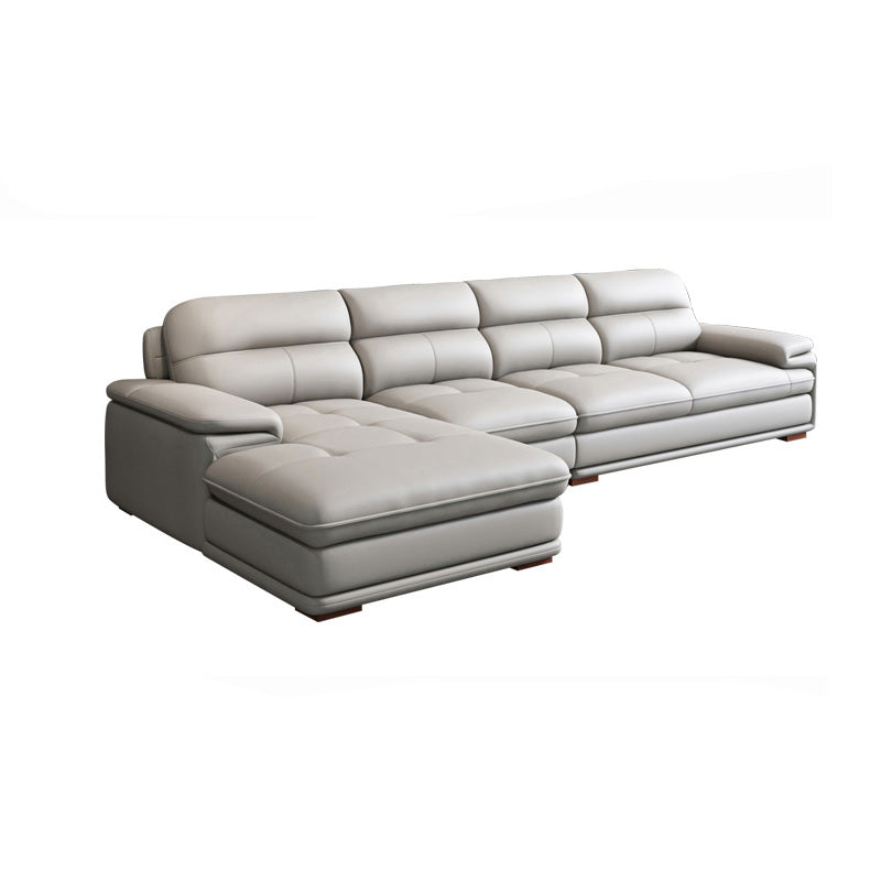 Pillow Top Arm Light-Grey Sofa/Sectionals with Wear-Resistant for Living Room
