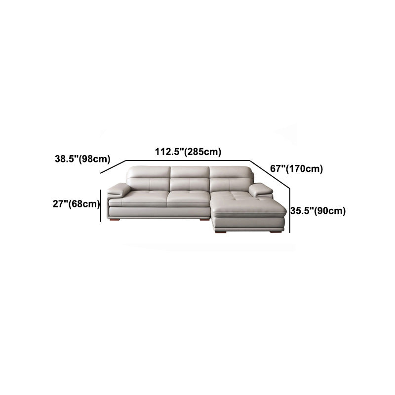 Pillow Top Arm Light-Grey Sofa/Sectionals with Wear-Resistant for Living Room