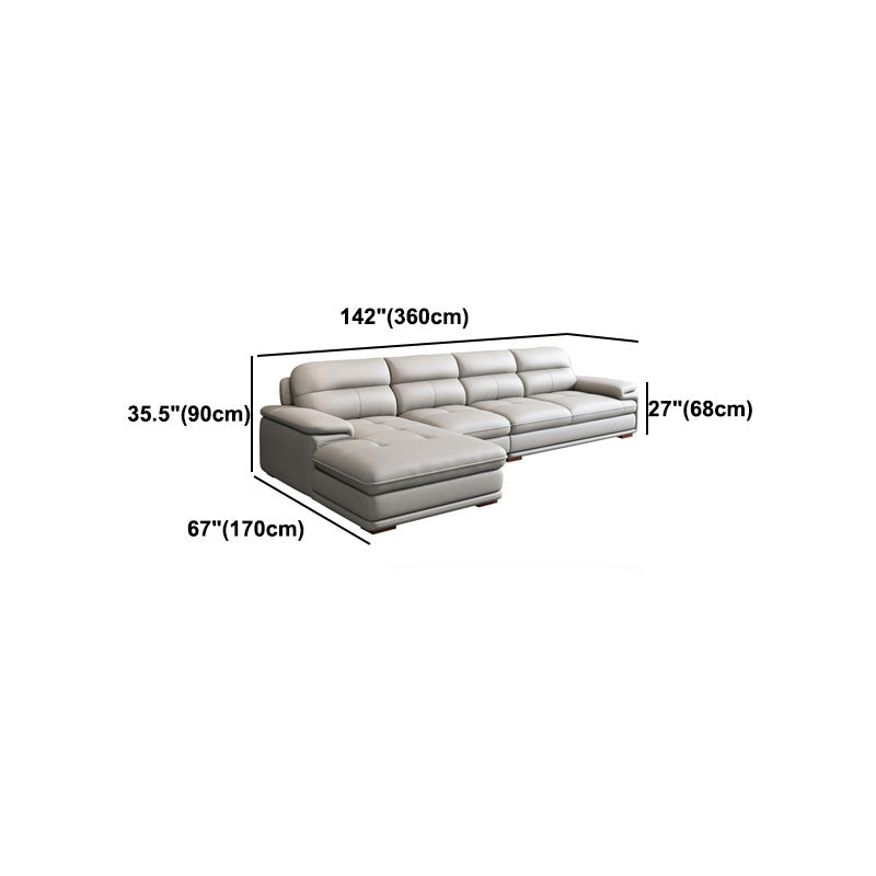 Pillow Top Arm Light-Grey Sofa/Sectionals with Wear-Resistant for Living Room