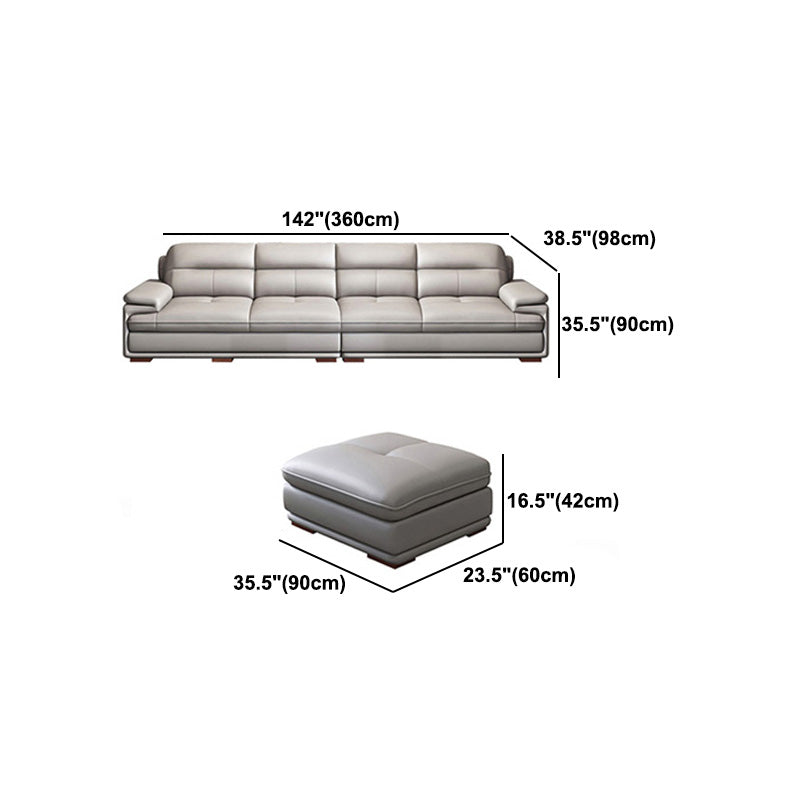 Pillow Top Arm Light-Grey Sofa/Sectionals with Wear-Resistant for Living Room