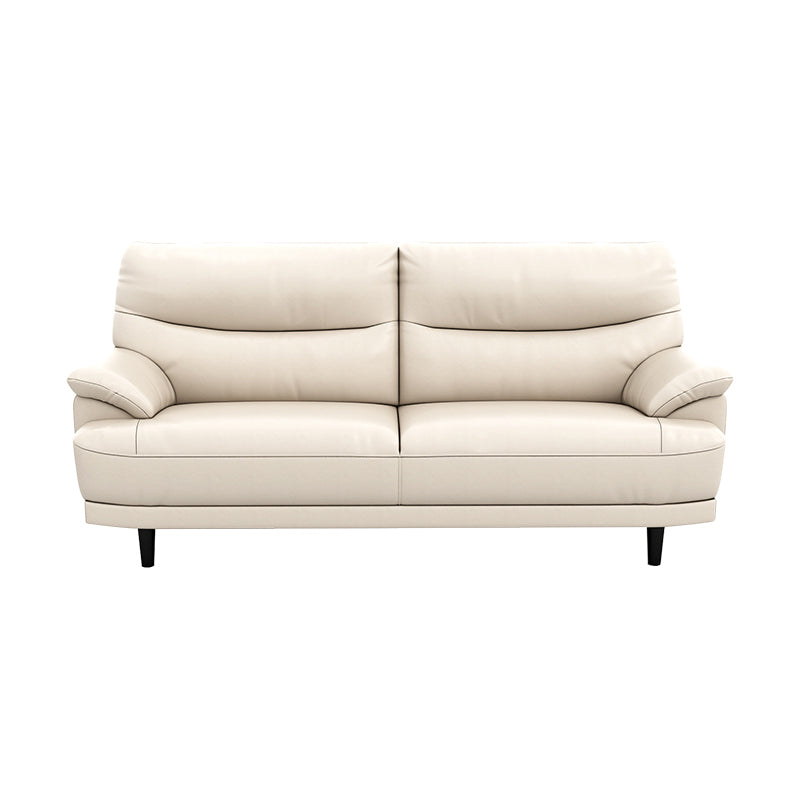 Stain Resistant Leather Pillow Top Arm Biscuit Back Settee Couch
