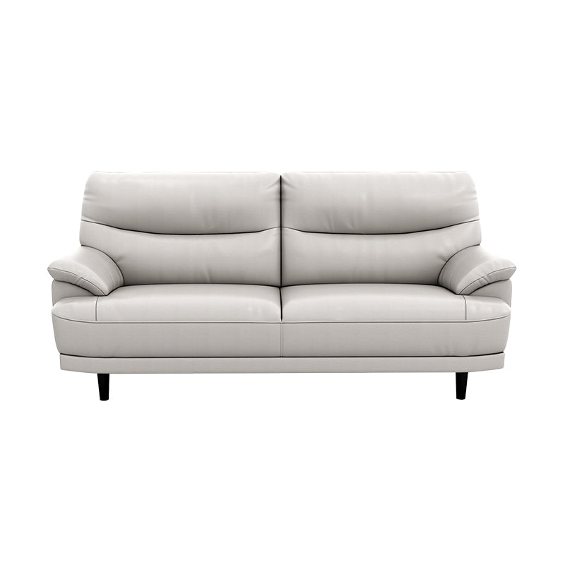 Stain Resistant Leather Pillow Top Arm Biscuit Back Settee Couch