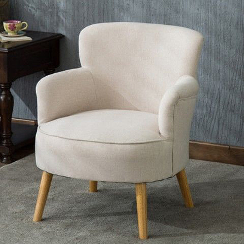 27.55"Wide*27.55"Deep Arm Chair with Square Arms, Basic Four Legs