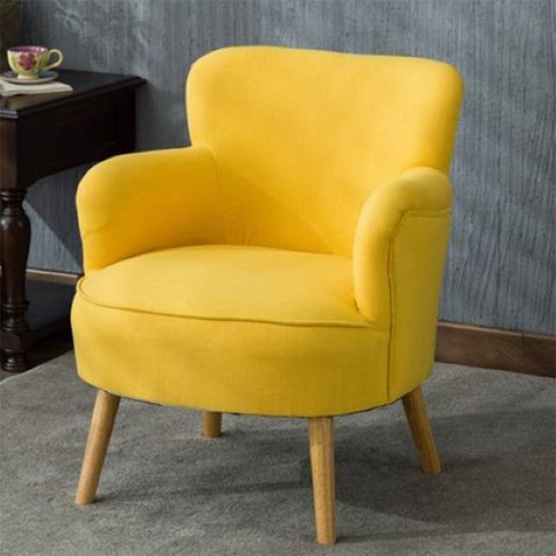 27.55"Wide*27.55"Deep Arm Chair with Square Arms, Basic Four Legs